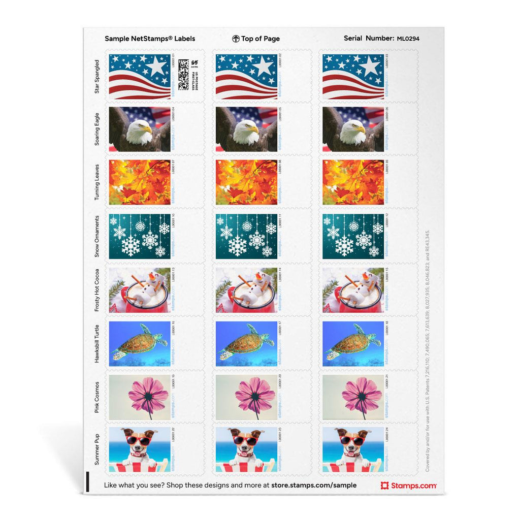 Sample Variety NetStamps – Stamps.com Supplies Store