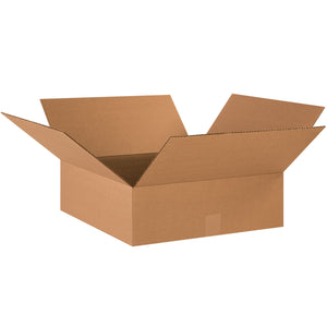 Flat Corrugated Boxes, 18" x 18" x 6"