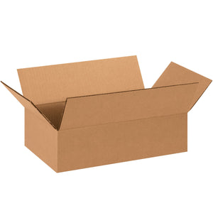 Flat Corrugated Boxes, 14" x 8" x 4"