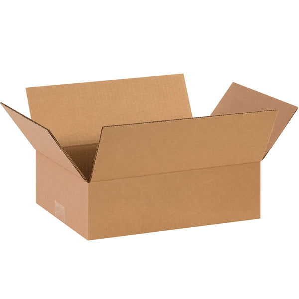 Flat Corrugated Boxes, 13" x 9" x 4"