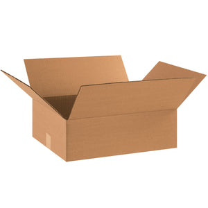 Flat Corrugated Boxes, 17" x 14" x 5"