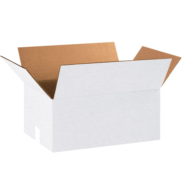 Corrugated Boxes, 18" x 12" x 8"- White