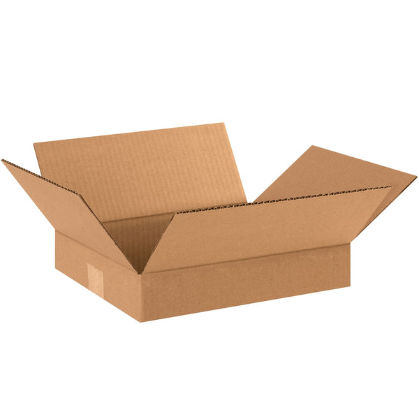 Flat Corrugated Boxes, 13" x 11" x 2"