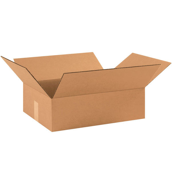 Flat Corrugated Boxes, 17" x 13" x 5"