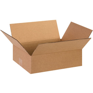 Flat Corrugated Boxes, 13" x 10" x 4"