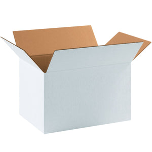 Corrugated Boxes, 17 1/4" x 11 1/4" x 10"- White