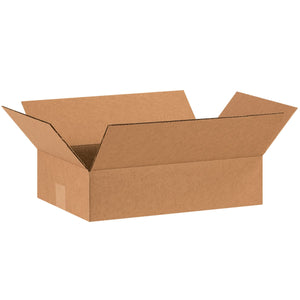 Flat Corrugated Boxes, 15" x 10" x 4"