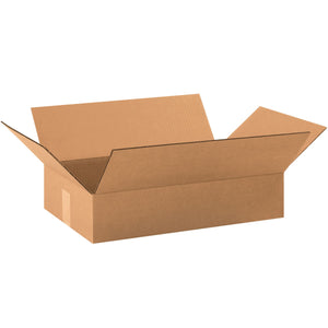 Flat Corrugated Boxes, 19" x 12" x 4"