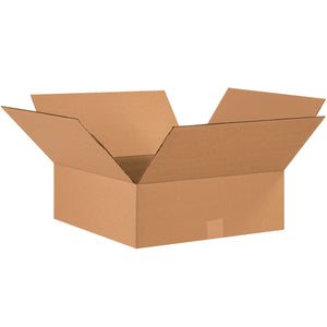 Flat Corrugated Boxes, 17" x 17" x 6"