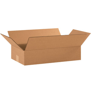 Flat Corrugated Boxes, 18" x 10" x 4"