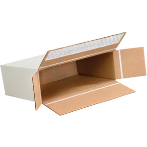 Self-Seal Side Loading Boxes, 9 1/4" x 3" x 6 3/4"- White