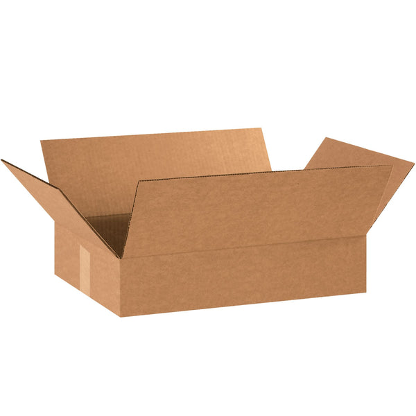 Flat Corrugated Boxes, 18" x 12" x 3"