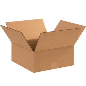 Flat Corrugated Boxes, 12" x 12" x 5"