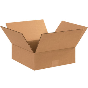 Flat Corrugated Boxes, 12" x 12" x 4"