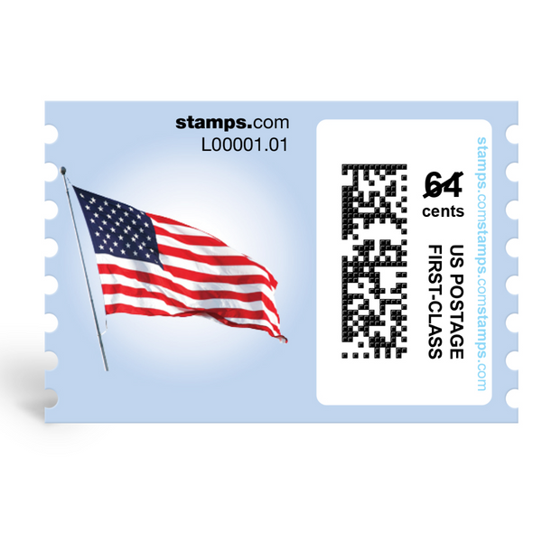 American Flag over The White House U.S. Postage Stamps 5 cent X 4