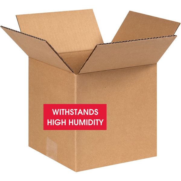 Weather Resistant Corrugated Boxes, W5C, 8" x 8" x 8"