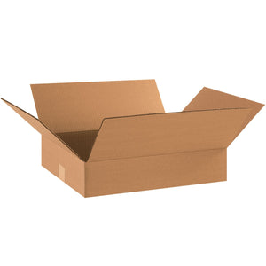 Flat Corrugated Boxes, 18" x 14" x 4"