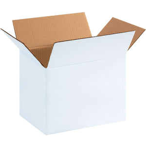 Corrugated Boxes, 11 3/4" x 8 3/4" x 8 3/4"- White