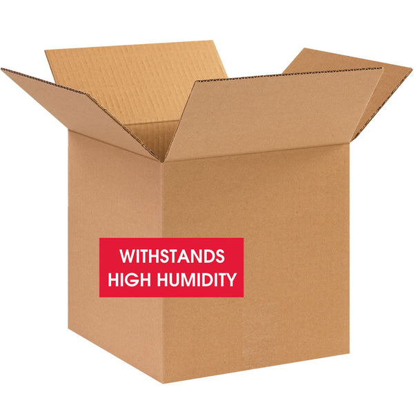 Weather Resistant Corrugated Boxes, W5C, 10" x 10" x 10"