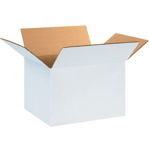 Corrugated Boxes, 12" x 10" x 8"- White