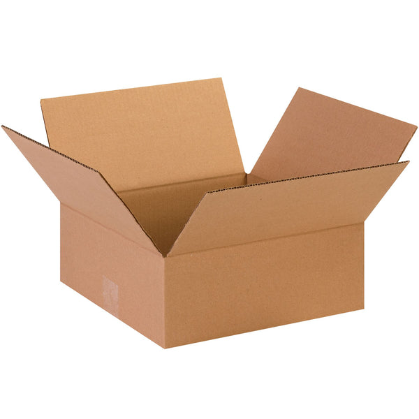 Flat Corrugated Boxes, 13" x 13" x 5"