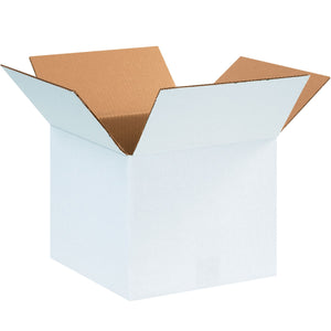 Corrugated Boxes, 12" x 12" x 10"- White