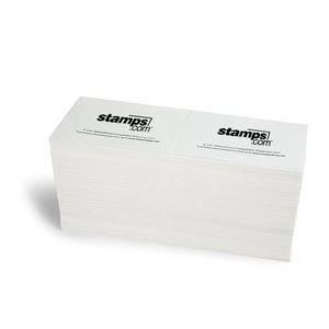 Stamps.com<sup>&reg;</sup> 4" x 6" Zebra/Eltron Compatible Fanfold Shipping Labels, 2000 Labels/Stack