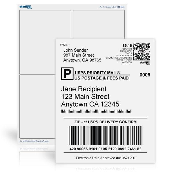4" x 5" Shipping Labels Supplies Store