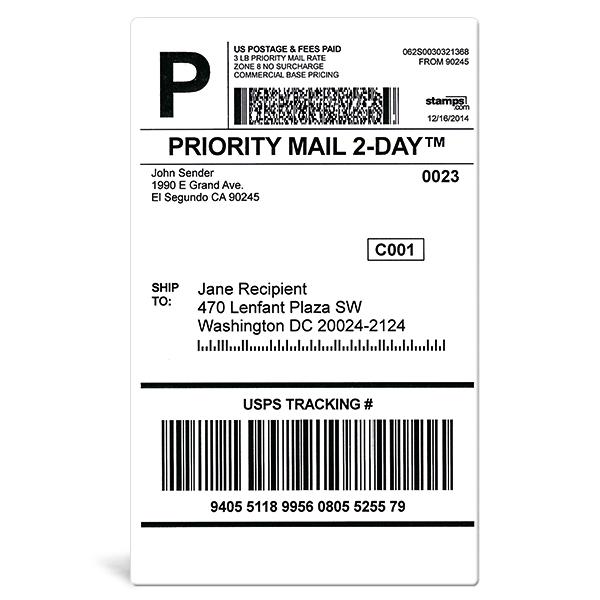 4" x 6 1/2" Shipping Labels
