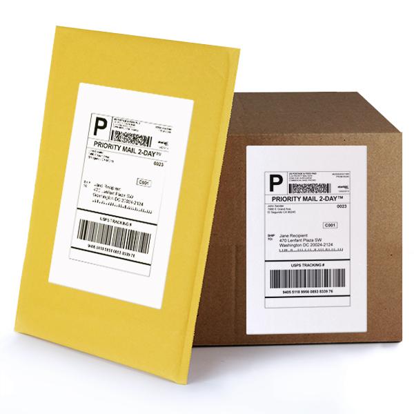 5 1/2" x 8 1/2" Shipping Labels