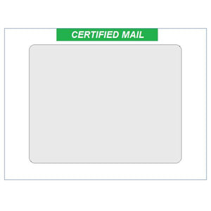 9" x 12" Certified Mail Window Envelopes for Electronic Return Receipt (SDC-3530)