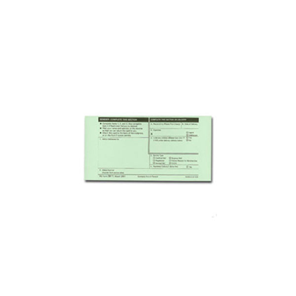 Return Rvm Receipt Return Receipt – Stamps.com Supplies Store