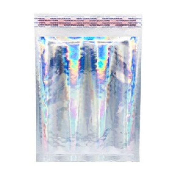 Size (#2) 8.5"x11" Metallic Glamour Holographic Bubble Mailer with Peel-N-Seal