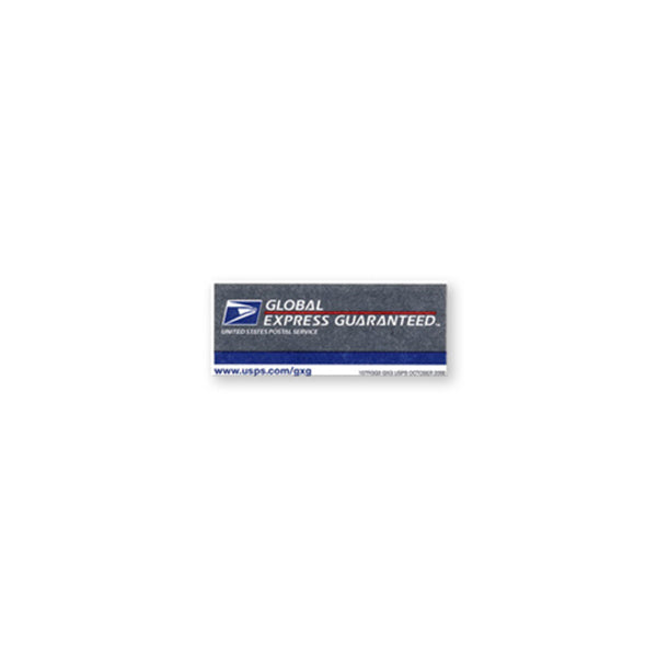 Global Express Guaranteed ID Sticker