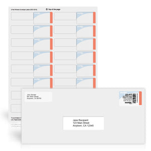 2-Part Postage and Return Address Labels
