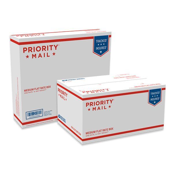 Priority Mail Medium Flat Rate Boxes, 25/pack Supplies Store